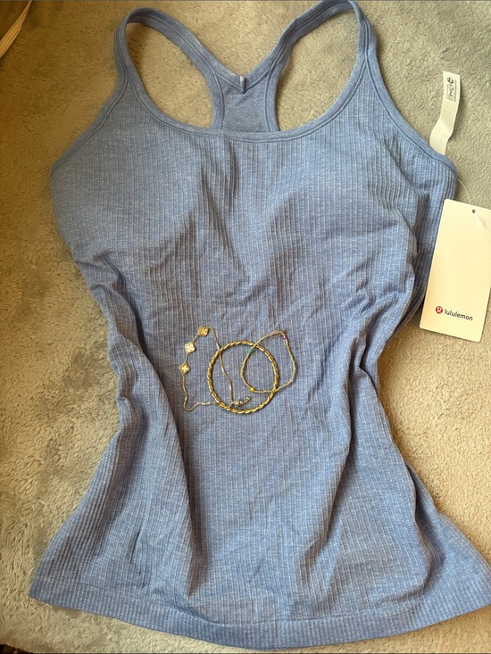 lululemon athletica Tops - lululemon athletica Ribbed Racerback Tank - Periwinkle Blue